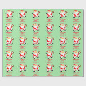 Kerstcadeau honkbal cadeaupapier (Vlak)