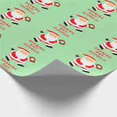 Kerstcadeau honkbal cadeaupapier (Hoek)