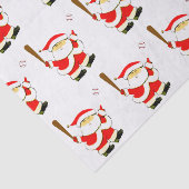 Kerstcadeau honkbal tissuepapier (Detail)