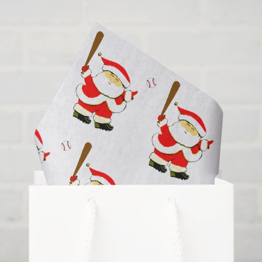 Kerstcadeau honkbal tissuepapier (Cadeauzakje)