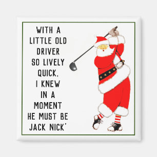 Kerstcadeau-idee voor golf magneet