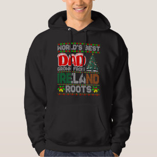 Kerstcadeau-idee voor papa Ierland lelijk trui Hoodie