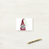 Kerstcadeau-ideeën Gnome Buddy kijkt Tee Post-it® Notes (Op bureau)