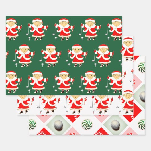 Kerstcadeau-ideeën voor golf inpakpapier vel (Set)