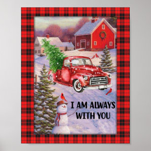 Kerstcadeau   Ik ben altijd bij je Poster