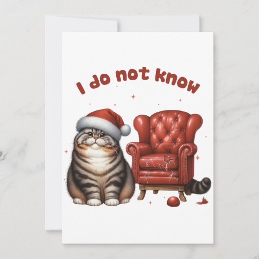 Kerstcadeau Ik Weet Het Niet Kaart (Voorkant)