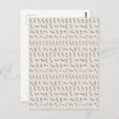 Kerstcadeau in Amerikaanse Gebarentaal uit het ver Briefkaart (Voorkant / Achterkant)