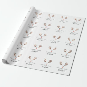 Kerstcadeau in een wereld van rendieren cadeaupapier
