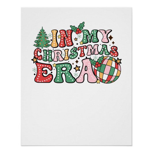 Kerstcadeau in mijn kerstperiode Groovy Perfect Poster (Voorkant)