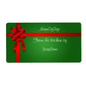 Kerstcadeau inblikken label (Voorkant)