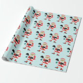 Kerstcadeau inpakken cadeaupapier (Uitgerold)