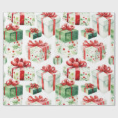 Kerstcadeau inpakpapier! cadeaupapier (Vlak)