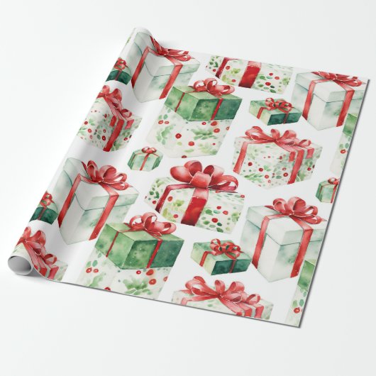 Kerstcadeau inpakpapier! cadeaupapier (Uitgerold)