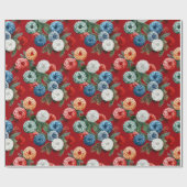 Kerstcadeau inpakpapier, glanzend inpakpapier (Vlak)