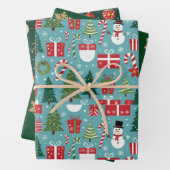 kerstcadeau inpakpapier vel (In situ)