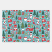 kerstcadeau inpakpapier vel (Voorkant 2)