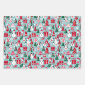 kerstcadeau inpakpapier vel (Voorkant 3)