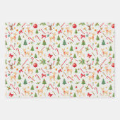 kerstcadeau inpakpapier vel (Voorkant 2)