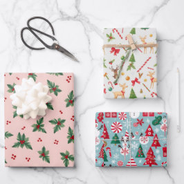 kerstcadeau inpakpapier vel