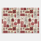 kerstcadeau inpakpapier vel (Voorkant 3)