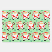 Kerstcadeau Inpakpapier voor honkbal Vel (Voorkant)