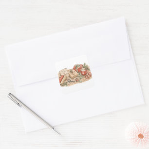 Kerstcadeau Inpakstation voor Vindingrijke Feestda Vierkante Sticker
