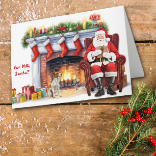Kerstcadeau Jack Russell Terrier hond Kerstmis Feestdagen Kaart