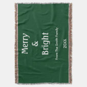 Kerstcadeau jager groene kerst decoratie deken (Voorkant Verticaal)