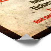 kerstcadeau Jezus tegen Kerstman Poster (Hoek)