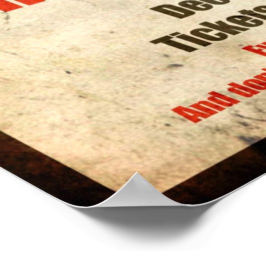 kerstcadeau Jezus tegen Kerstman Poster (Hoek)