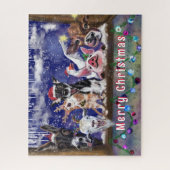 kerstcadeau Jigzaag Puzzle Animal Feun Legpuzzel (Verticaal)