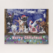 kerstcadeau Jigzaag Puzzle Animal Feun Legpuzzel (Horizontaal)