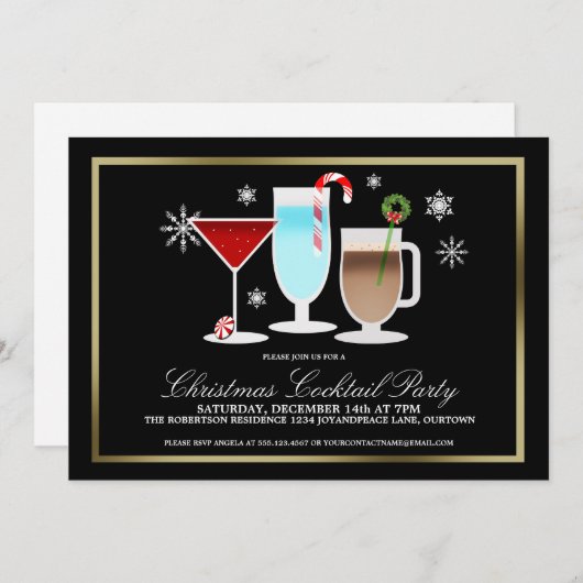 kerstcadeau kaart (Voorkant / Achterkant)