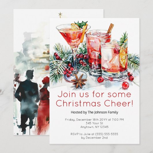 kerstcadeau kaart (Voorkant / Achterkant)