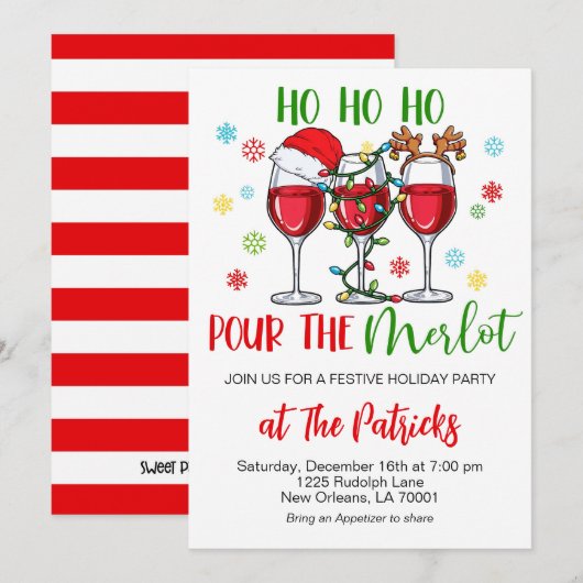 kerstcadeau kaart (Voorkant / Achterkant)