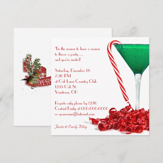 kerstcadeau kaart (Voorkant / Achterkant)