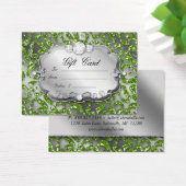 kerstcadeau Kaart juwelen Zebra Green Leopard (Bureau)