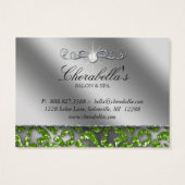 kerstcadeau Kaart juwelen Zebra Green Leopard (Achterkant)