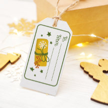 Kerstcadeau - kabouter cadeau label