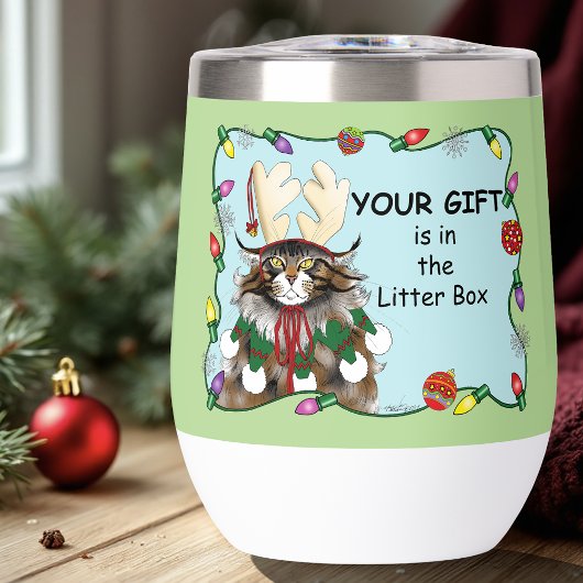 Kerstcadeau Kat Groen Grappig