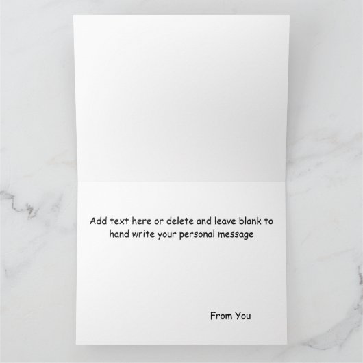 Kerstcadeau Kat Groen Grappig Kaart (Binnen)