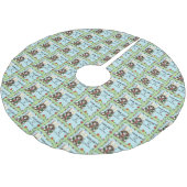 Kerstcadeau Kat Groen Grappig Kerstboom Rok (Gekanteld)