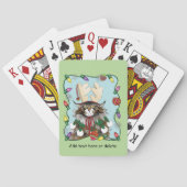 Kerstcadeau Kat Groen Grappig Pokerkaarten (Achterkant)