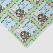 Kerstcadeau Kat Groen Grappig Tissuepapier (Detail)