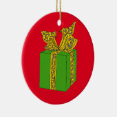 kerstcadeau keramisch ornament (Rechts)