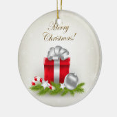 kerstcadeau keramisch ornament (Links)