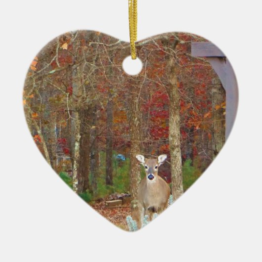 kerstcadeau keramisch ornament (Voorkant)