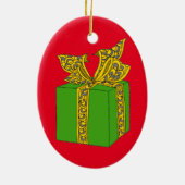 kerstcadeau keramisch ornament (Achterkant)