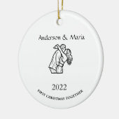 kerstcadeau keramisch sieraadje keramisch ornament (Links)