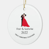 kerstcadeau keramisch sieraadje ornament (Links)